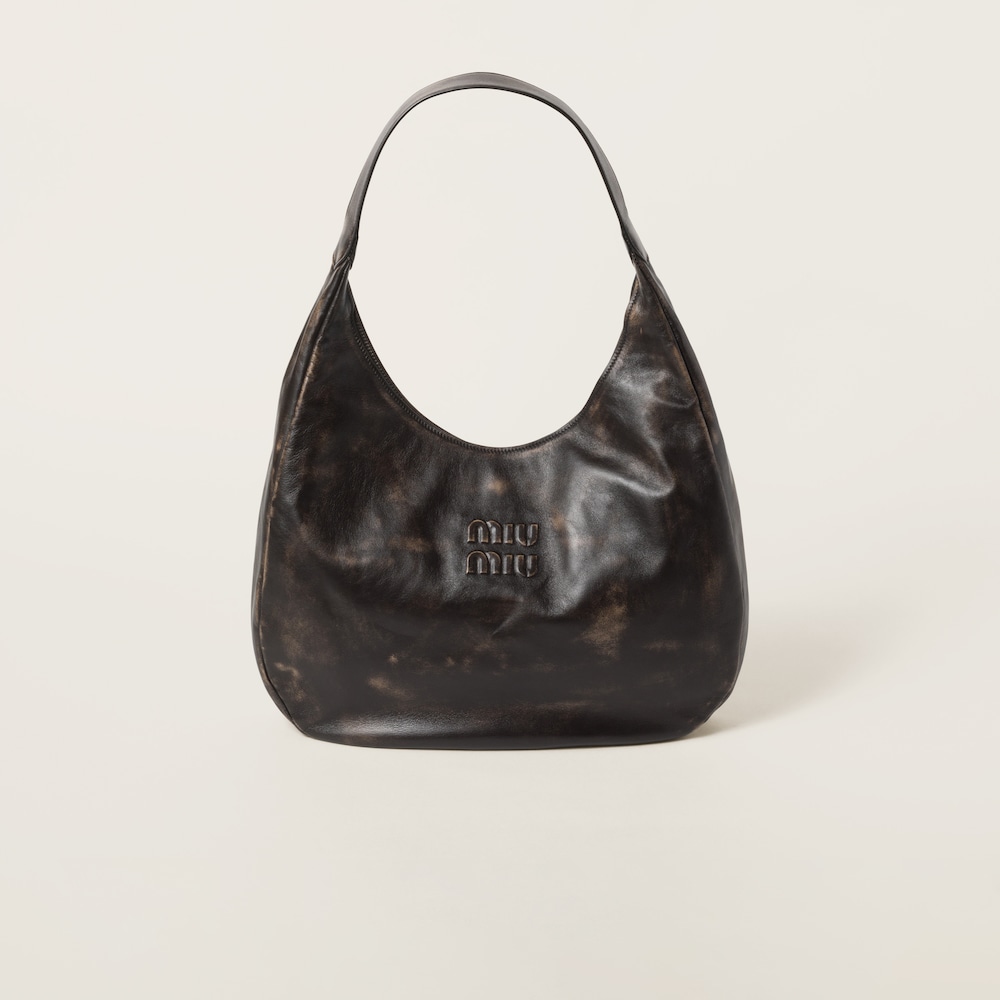 Nappa leather hobo bag - Image 5