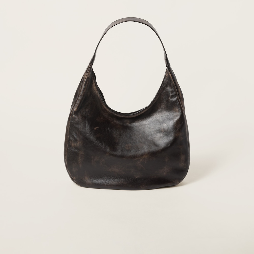 Nappa leather hobo bag - Image 3