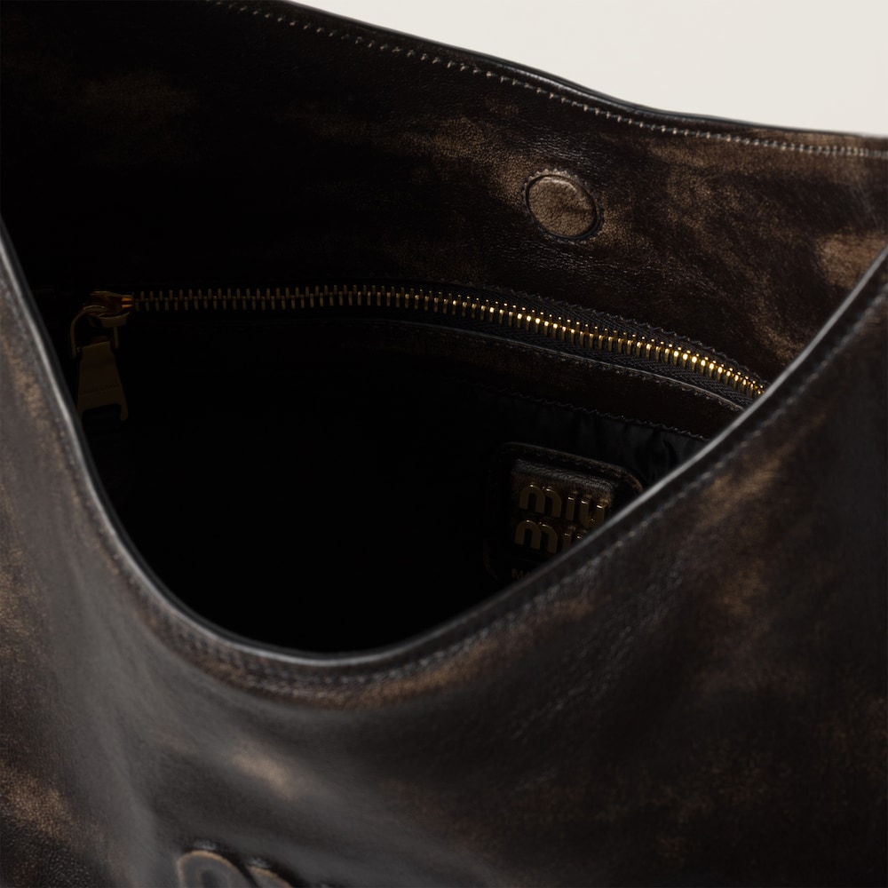 Nappa leather hobo bag - Image 4
