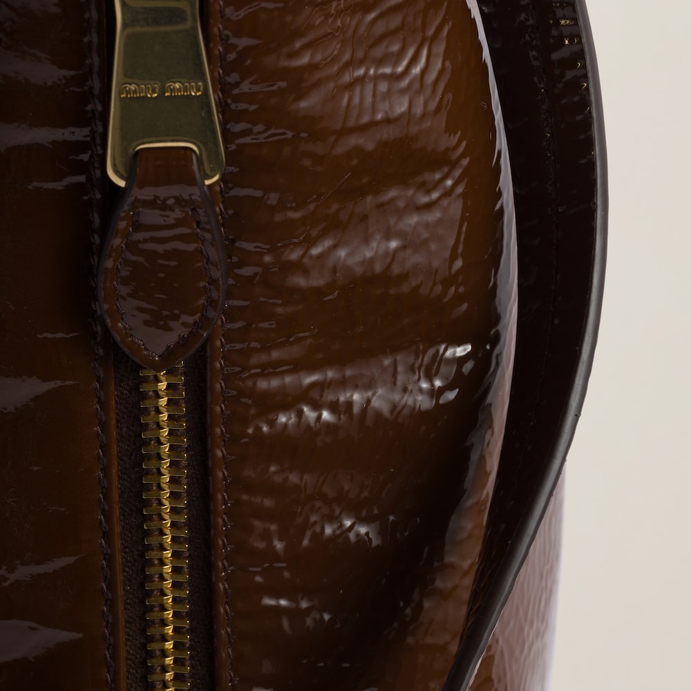 Naplak patent leather pouch - Image 4