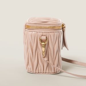 Matelassé nappa leather micro bag