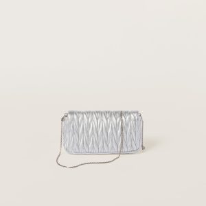 Matelassé nappa leather mini-bag