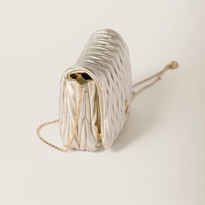 Matelassé nappa leather mini-bag