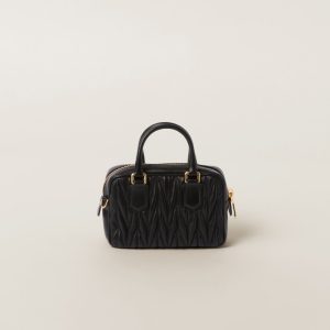 Arcadie Matelassé nappa leather micro-bag
