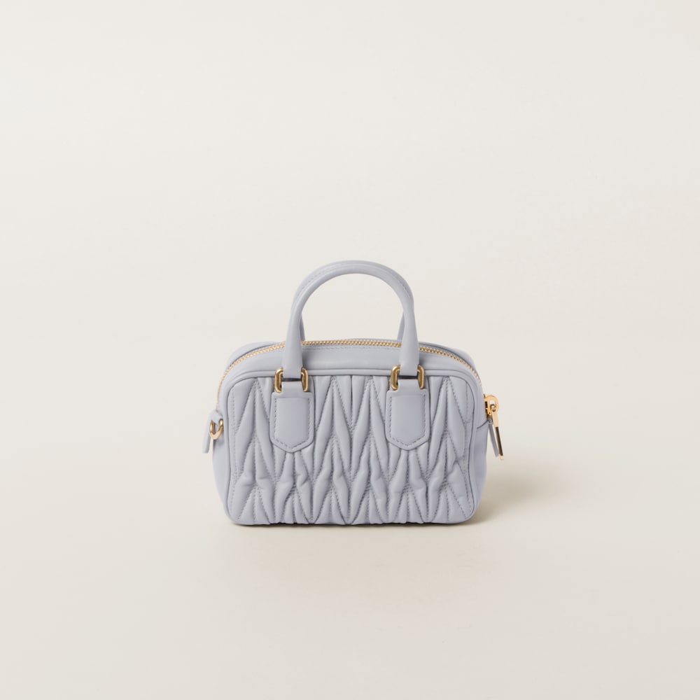 Arcadie Matelassé nappa leather micro-bag