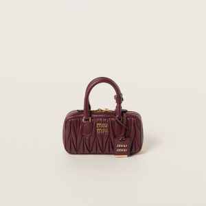 Arcadie matelassé nappa leather mini-bag