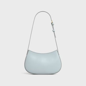 MEDIUM TILLY BAG IN SHINY CALFSKIN ICE BLUE