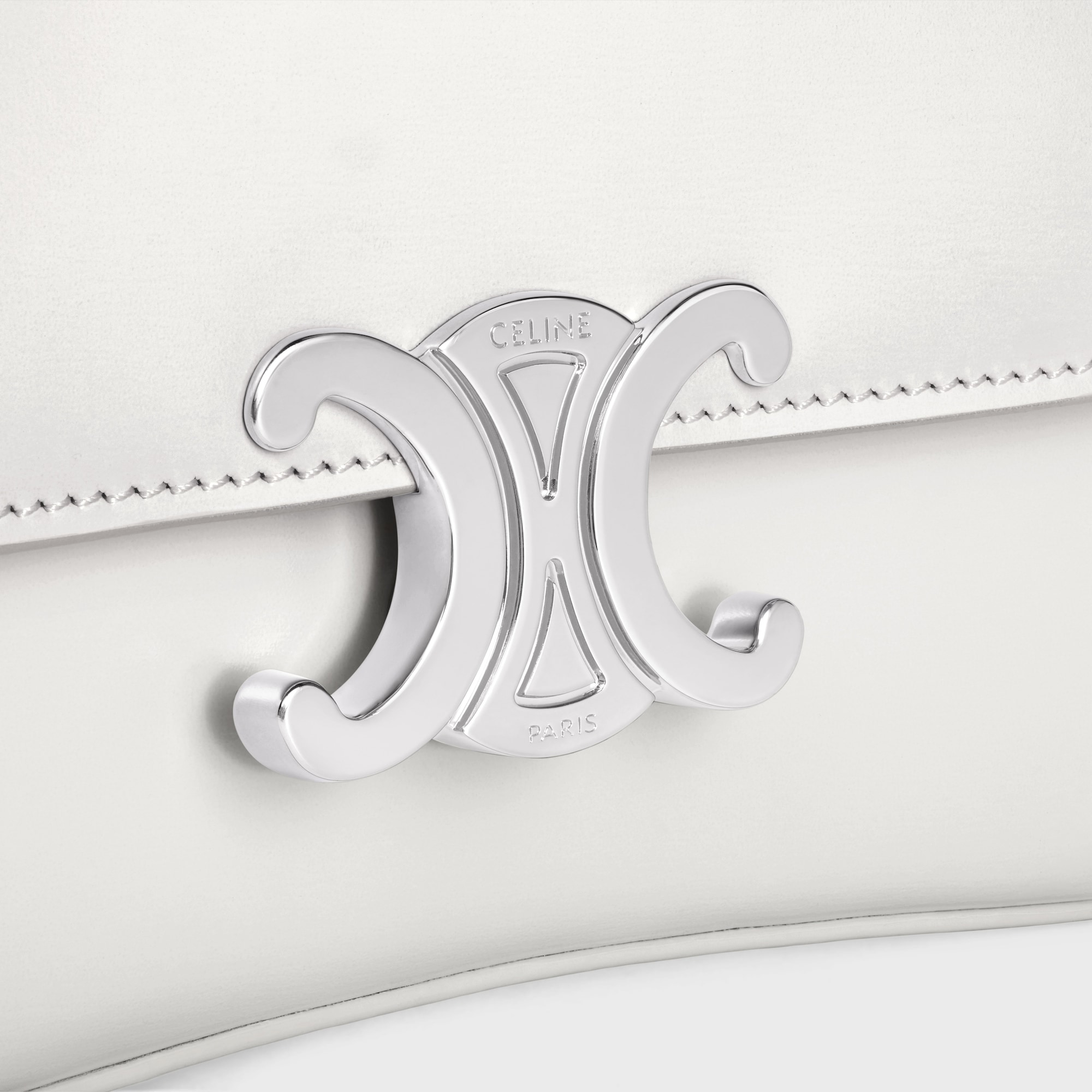 TEEN CELINE LOLA IN SHINY CALFSKIN WHITE - Image 2