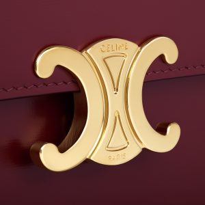 TEEN CELINE LOLA IN SHINY CALFSKIN LIGHT BURGUNDY