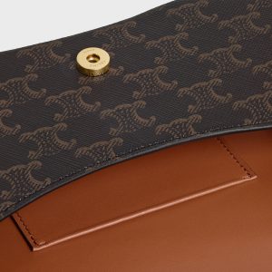 TEEN CELINE LOLA IN TRIOMPHE CANVAS AND CALFSKIN