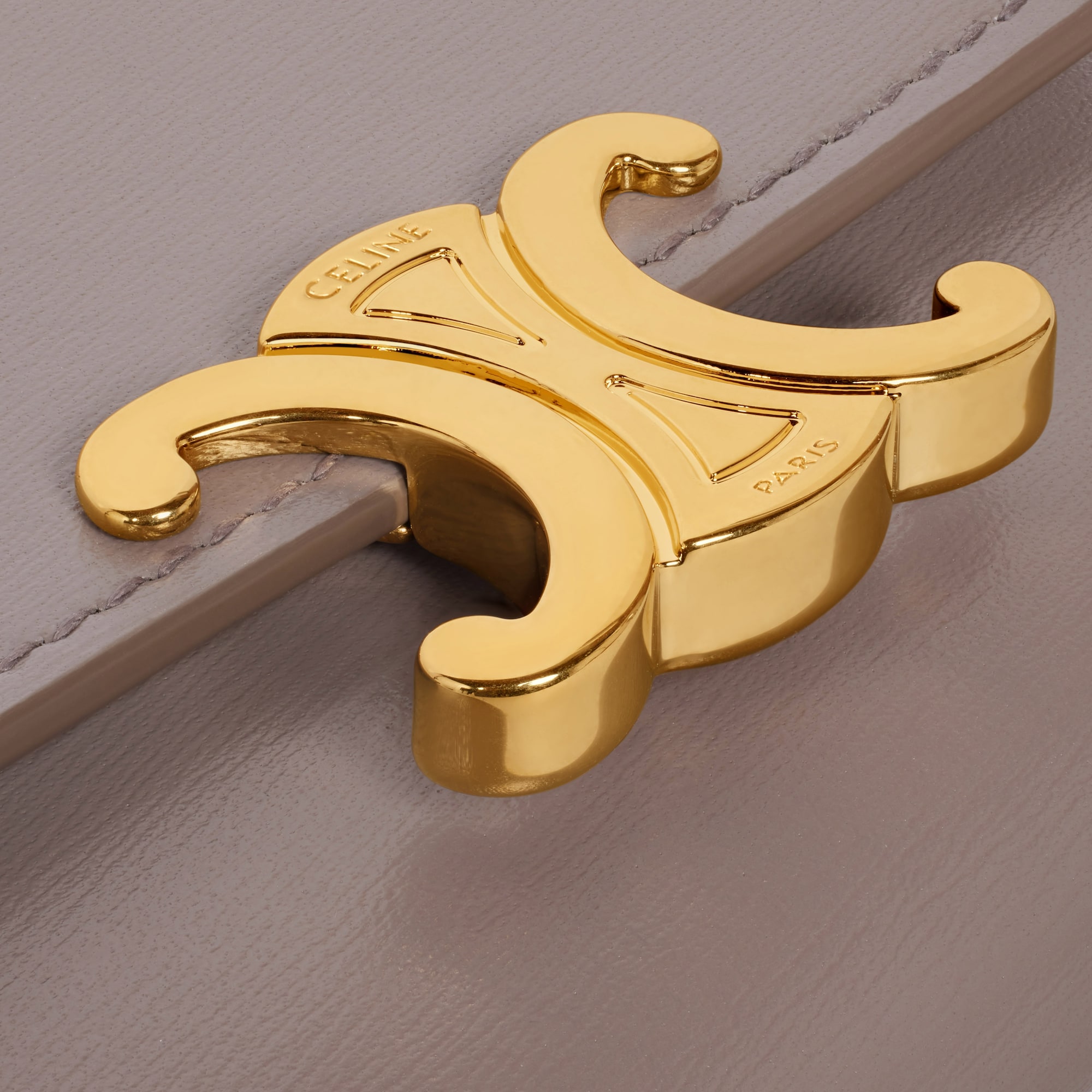 COMPACT WALLET WITH COIN TRIOMPHE IN SHINY CALFSKIN PEBBLE - Image 3