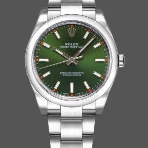 Rolex Oyster Perpetual Air-King 114200 Olive Green Index Dial 34mm Unisex Replica watch