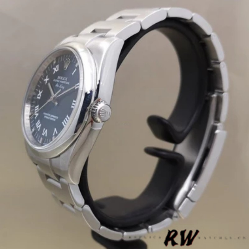 Rolex Oyster Perpetual Air-King 114200 Blue Dial 34mm Unisex Replica Watch - Image 3