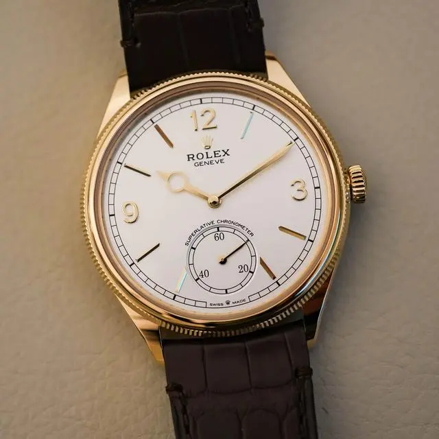 Rolex 1908 Yellow Gold 52508 0006 39 mm Replica Watch - Image 13