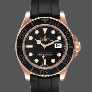 Rolex Yacht-Master 116655 Everose Gold Black Dial 40mm Mens replica Watch