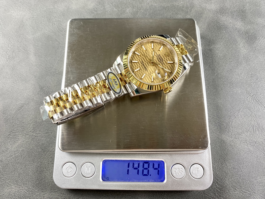 Rolex Datejust 126233 Champagne Motif dial Fluted Bezel 36MM Unisex Replica Watch - Image 11