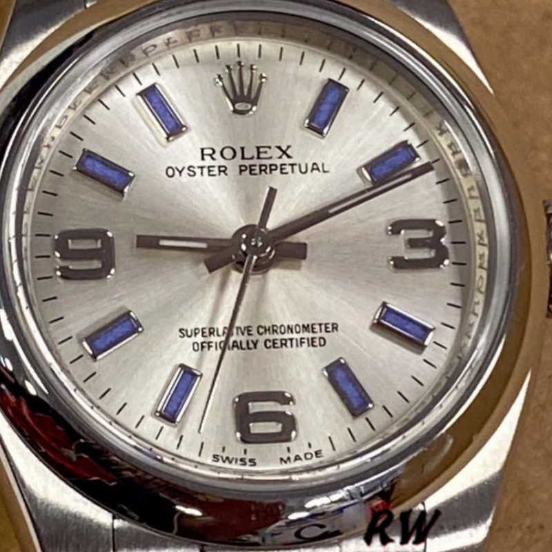 Rolex Oyster Perpetual 176200 Stainless Steel Silver Dial 26MM Lady Replica Watch - Image 3