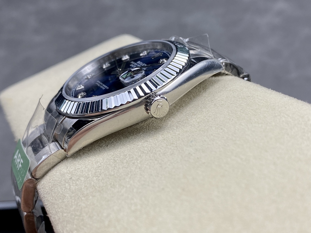 Rolex Datejust 126334 0015 Fluted Bezel Blue Diamond Dial 41MM Mens Replica Watch - Image 7