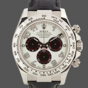 Rolex Daytona 116519 Panda Dial Black Leather Strap 40mm Mens Replica Watch