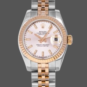 Rolex Datejust 179171 Pink Dial Fluted Bezel 26MM Lady Replica Watch