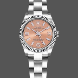 Rolex Oyster Perpetual 176234 Fluted Bezel Pink Dial 26MM Lady Replica Watch