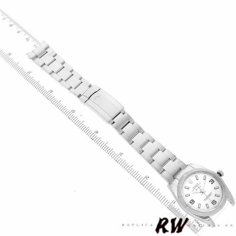 Rolex Oyster Perpetual Air King 114210 White Dial 34mm Unisex replica watch - Image 6