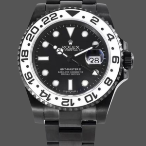 Rolex GMT Master II Black PVD/DLC Coated Black Dial Stainless Steel 16710 Men's Watch