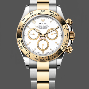 Rolex Two Tone Daytona 126503 White Dial Replica Watch