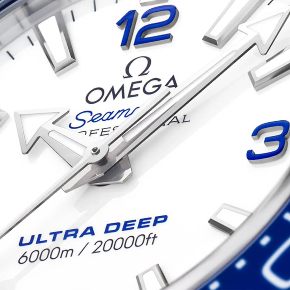 OMEGA Seamaster Planet Ocean Ultra Deep 6000m White Dial Bracelet Watch - Image 2