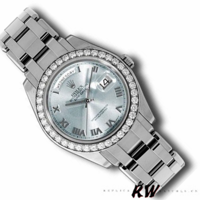 Rolex Day-Date 18946 Ice Blue Roman Dial Special Edition 39MM Mens Replica Watch - Image 3