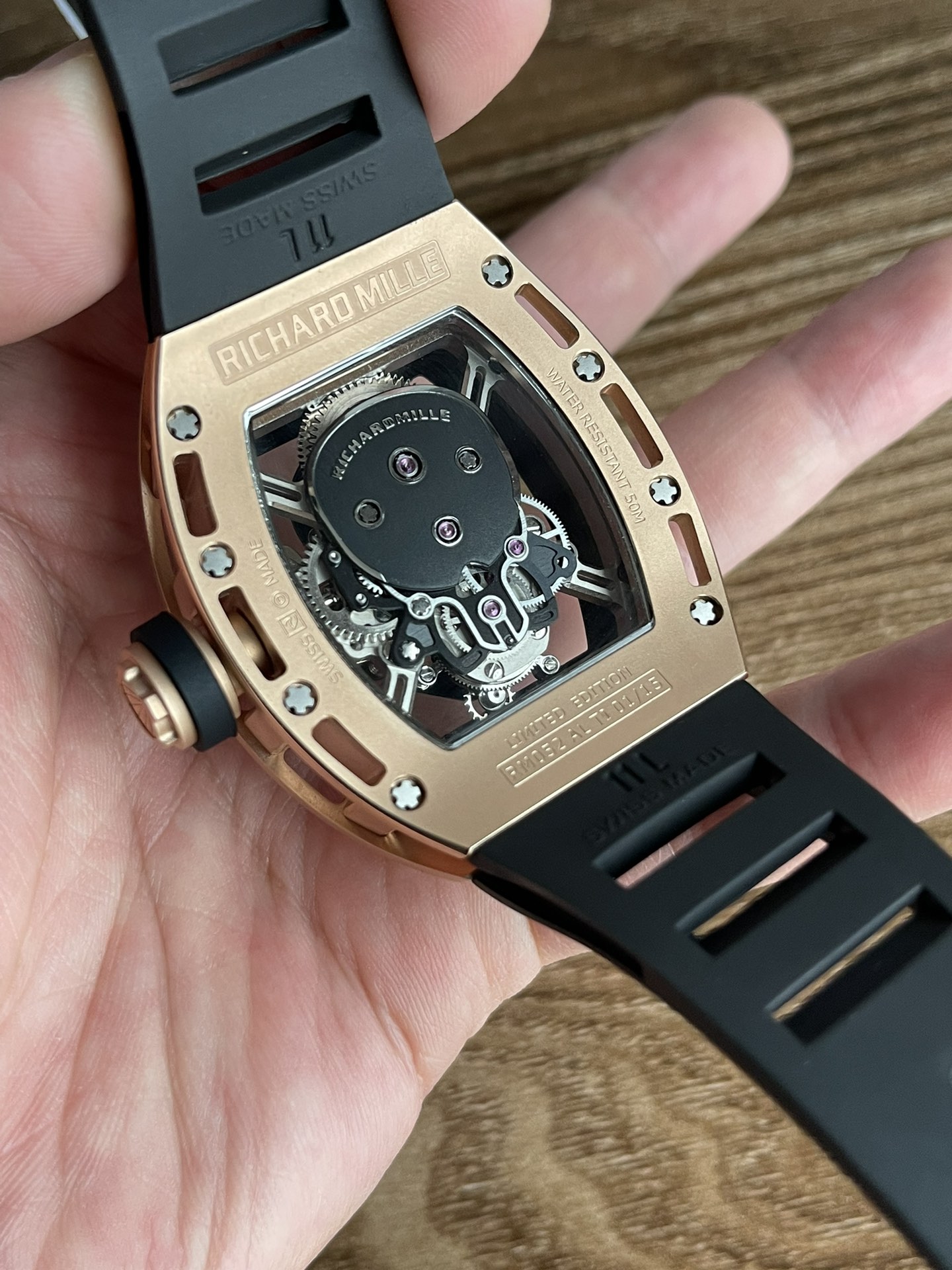 5 Colors Richard Mille Limited Edition RM52 Skull Titanium Tourbillon Openworked Dial - Image 20