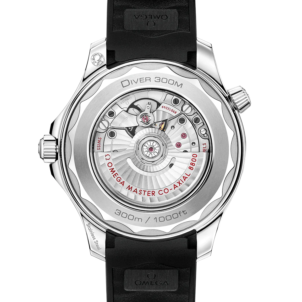 OMEGA Seamaster Diver 300m 42mm White Dial Men's Rubber Strap Watch - Image 2