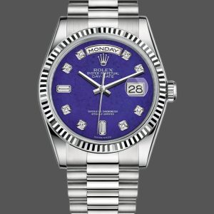 Rolex Day-Date 118239 Diamond Lapis Lazuli Blue Dial 36mm Unisex Replica Watch