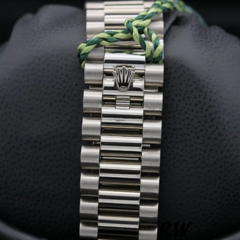 Rolex Day-Date 228349RBR Blue Roman Dial Diamond Bezel 40mm Mens Replica Watch - Image 6