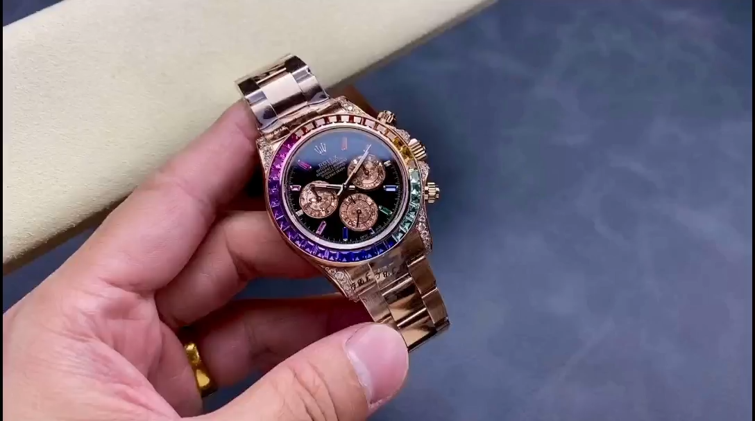 Rolex Cosmograph Daytona 40mm Black Sapphire Rainbow Dial 116595RBOW - Image 2