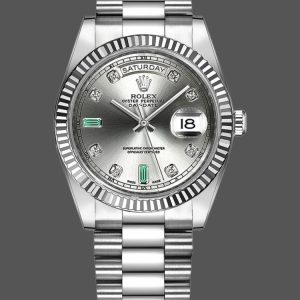 Rolex Day-Date 118239 Rhodium grey Dial 36mm Unisex Replica Watch