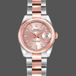 Rolex Datejust 179161 Stainless Steel and Everose Gold Pink Index Dial 26MM Lady Replica Watch