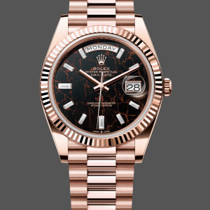 Rolex Day Date 40 Eisenkiesel Baguette Automatic Diamond M228235 0045 Mens Watch