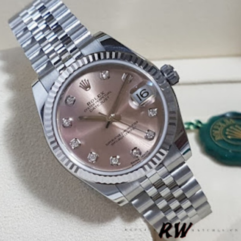 Rolex Datejust 116234 Pink MOP Diamonds Dial 36mm Lady Replica Watch - Image 3