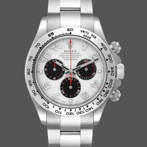 Rolex Cosmograph Daytona 116509 White Arabic Dial White Gold 40MM Mens Replica Watch