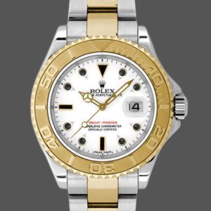 Rolex Yacht-Master 168623 Steel Yellow Gold White Dial 35MM Unisex Replica Watch