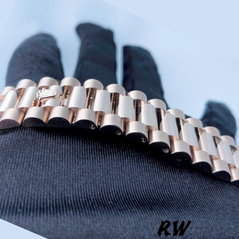 Rolex Day-Date 218239 Diamond Black Dial White Gold 41MM Mens Replica Watch - Image 6