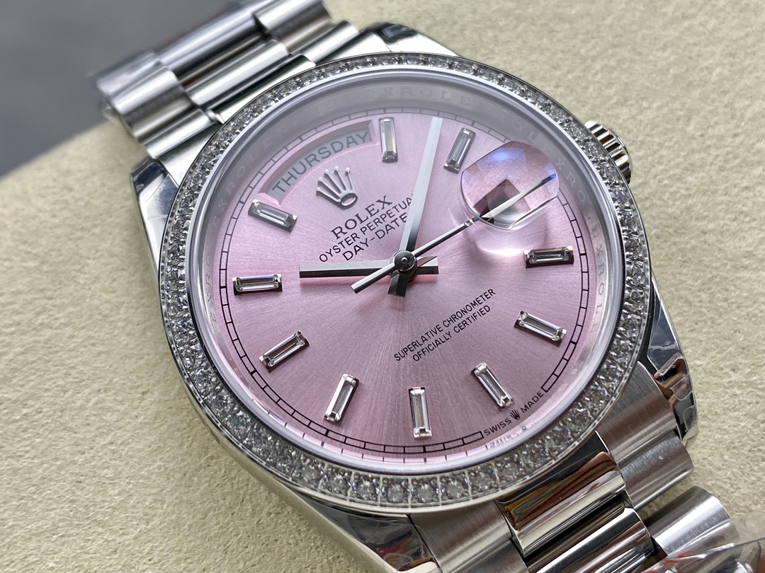 Rolex Day Date President 36mm White Gold President Bracelet 128349rbr 0053 - Image 4