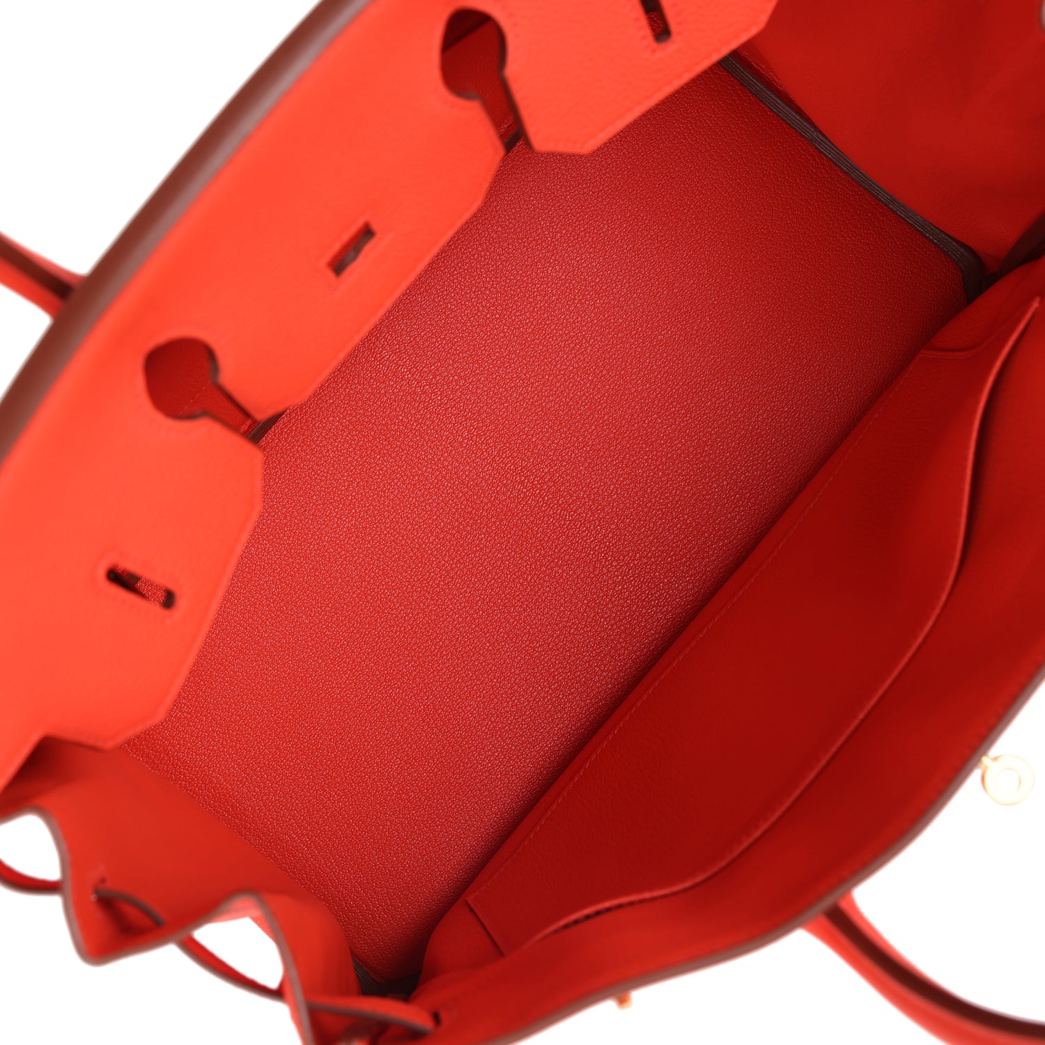 Hermes Birkin 35 Capucine Togo Gold Hardware - Image 4