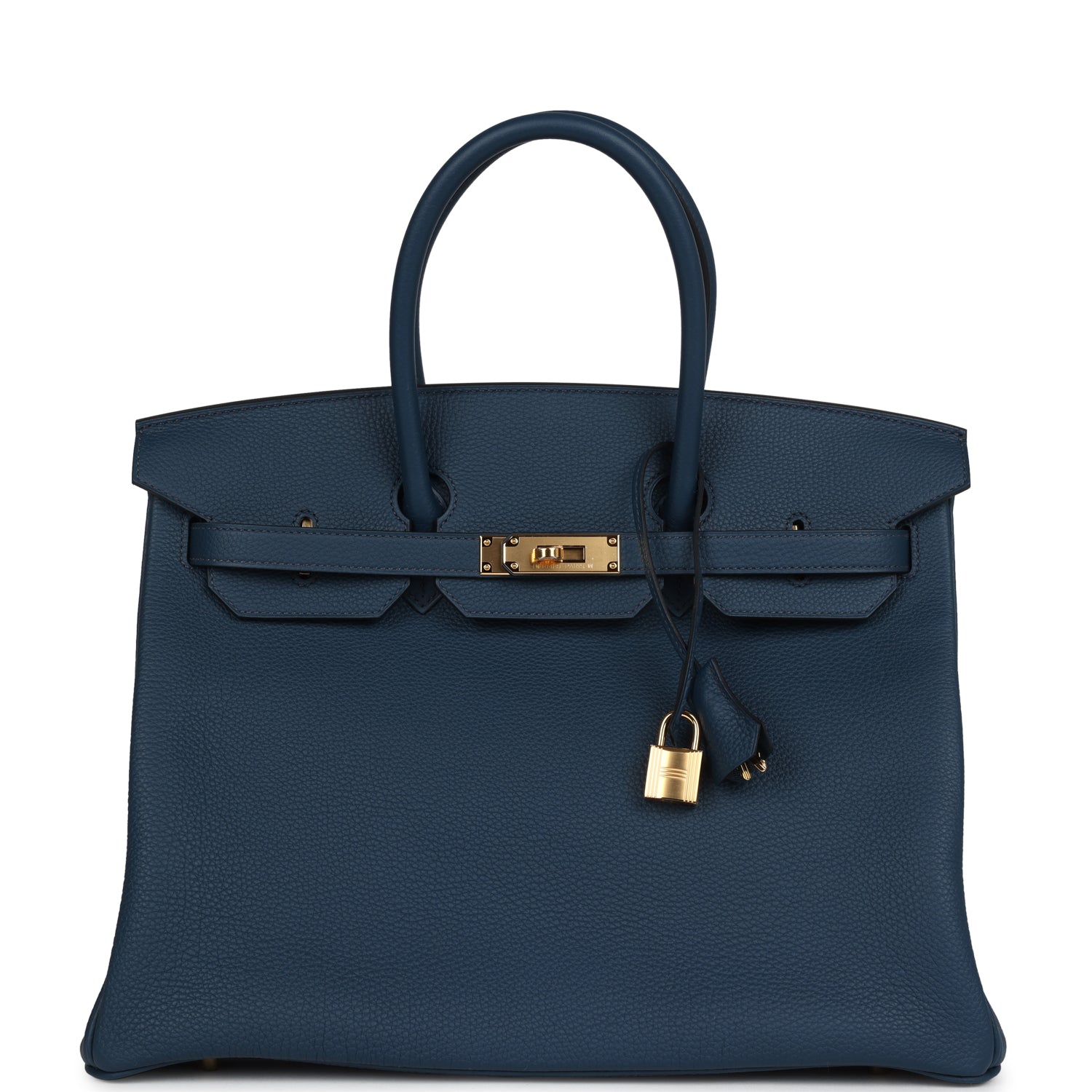 Hermes Birkin 35 Bleu De Prusse Togo Gold Hardware - Image 2