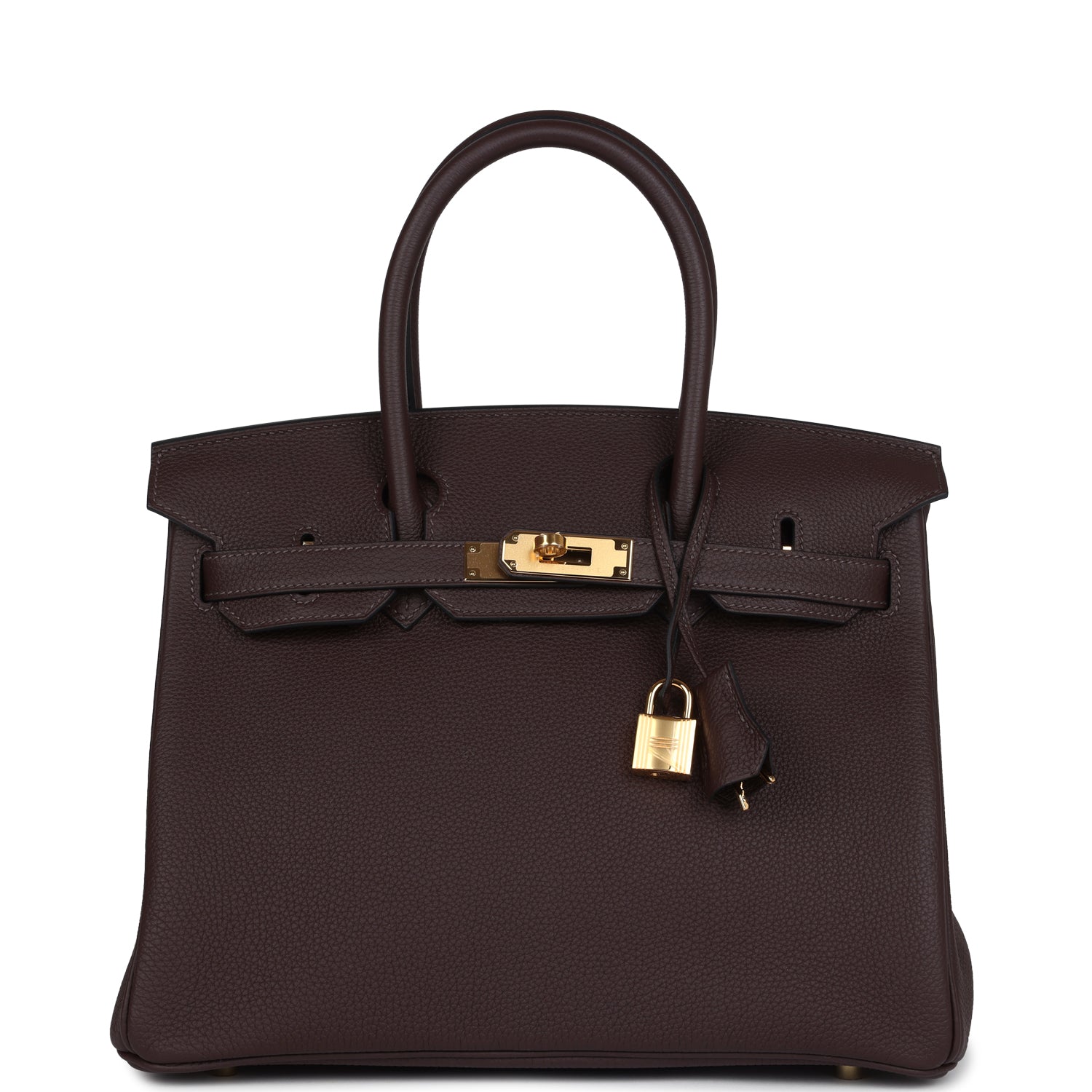 Hermes Birkin 30 Chocolat Togo Gold Hardware - Image 2