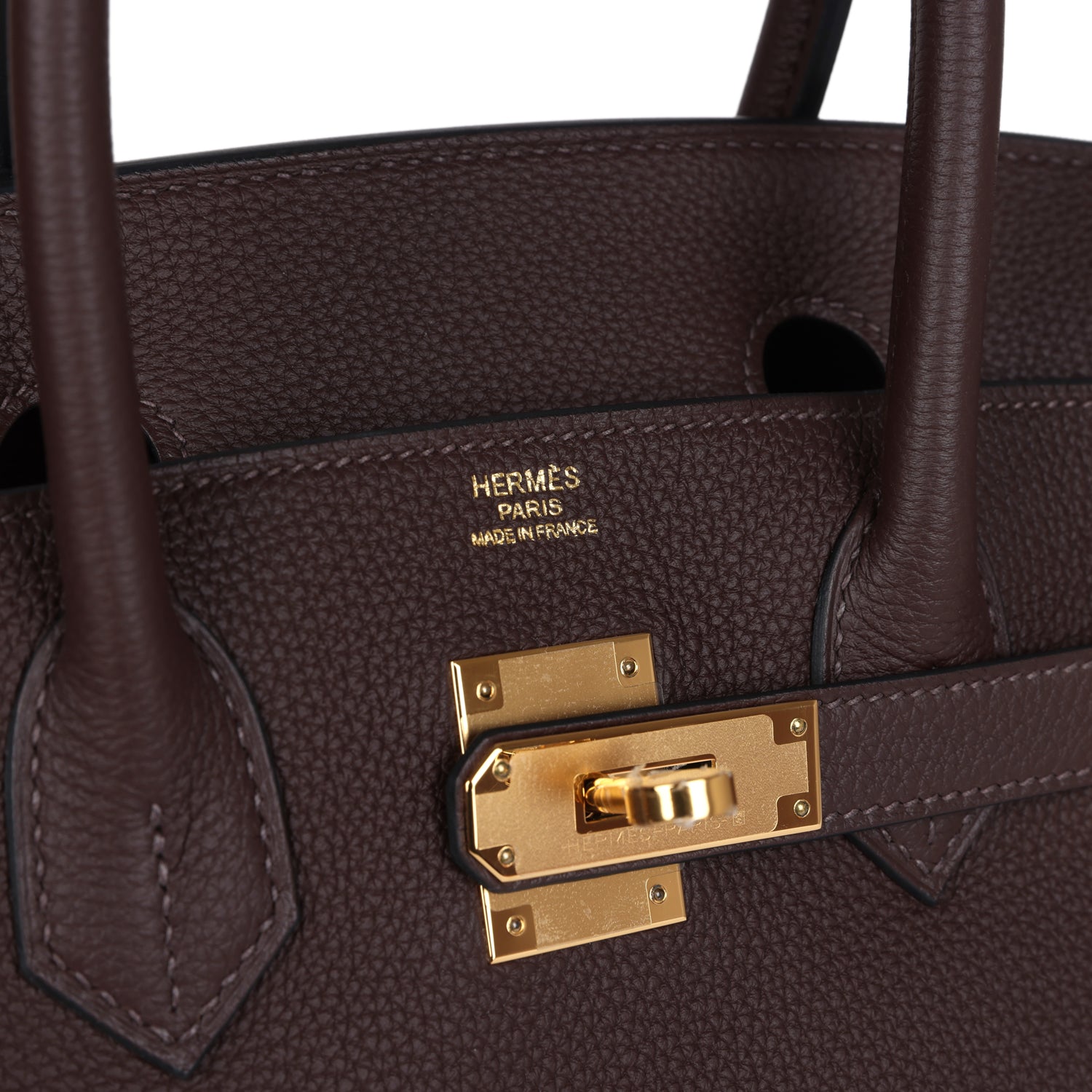 Hermes Birkin 30 Chocolat Togo Gold Hardware - Image 3