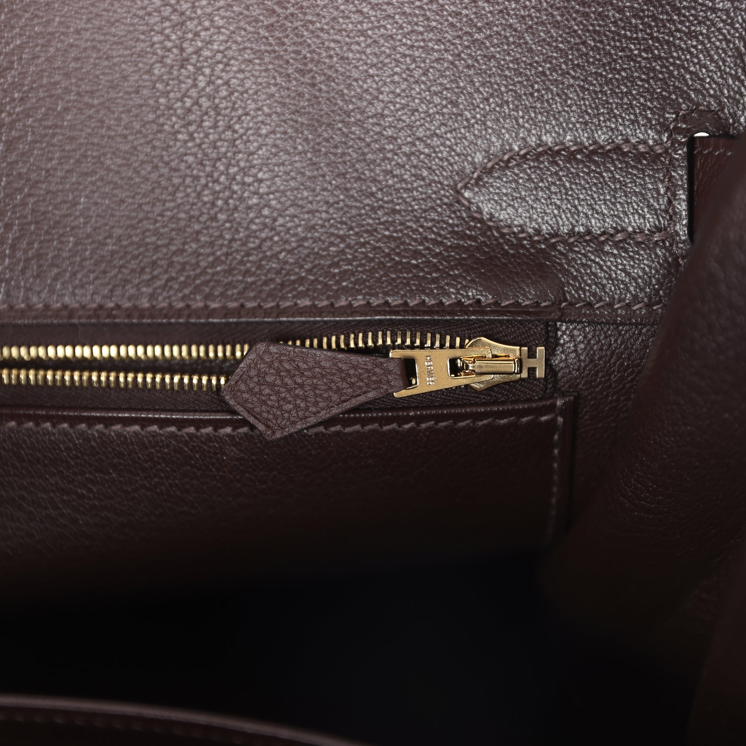 Hermes Birkin 30 Chocolat Togo Gold Hardware - Image 8