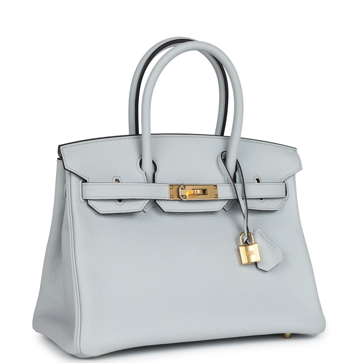 Hermes Birkin 30 Bleu Pale Togo Gold Hardware - Image 4
