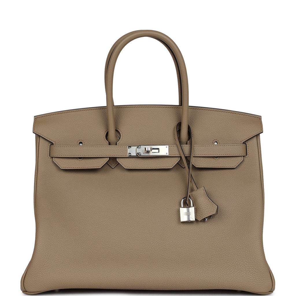 Hermes Birkin 35 Beige Marfa Togo Palladium Hardware - Image 2